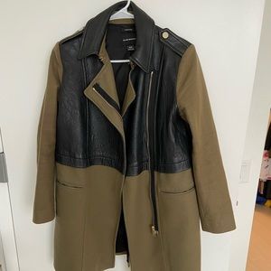 Club Monaco wool/leather coat